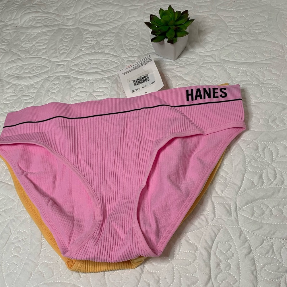 Hanes Pack of original seamless elastic bikini bottoms for women